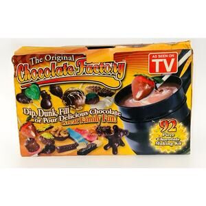 The Original Chocolate Factory Candy Maker With Candy Molds Opened Box